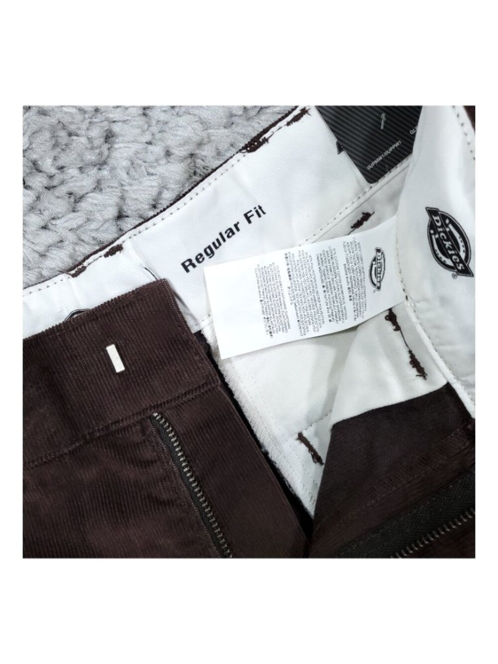 Dickies Corduroy Regular Fit Straight Leg Chino Pants Men's Size 28x32 Brown - Picture 4 of 7